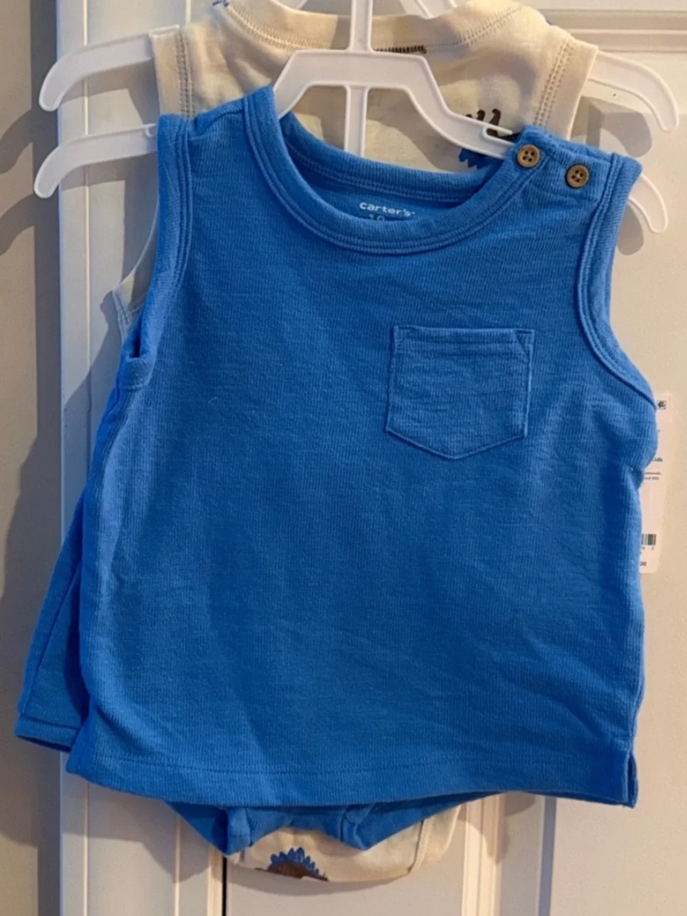 NWT Carter's Dinosaur Tank Top Bodysuit Shorts Outfit 3PC Set 18 Months Baby Boy